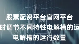 股票配资平台官网平台网址适时调节不同特性电解槽的运行数量