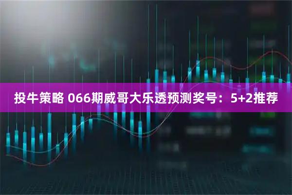 投牛策略 066期威哥大乐透预测奖号：5+2推荐
